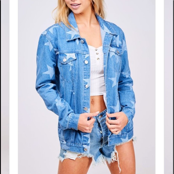 🌟🌟Last One🌟🌟Star Denim Jacket - Picture 7 of 8